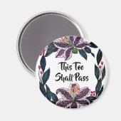 "これもパス"水色リリーリース マグネット (正面/裏面)