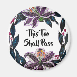 "これもパス"水色リリーリース マグネット