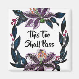 "これもパス"水色リリーリース マグネット