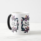 "これもパス"水色リリーリース モーフィングマグカップ (正面左)