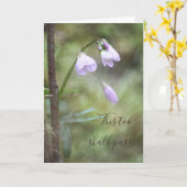 これもピンクの森の花の写真を渡す カード (黄色い花)