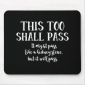 これもユーモアおもしろいの前向き黒点だ マウスパッド (正面)