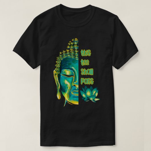これも仏法を伝え感動的る Tシャツ (デザイン正面)