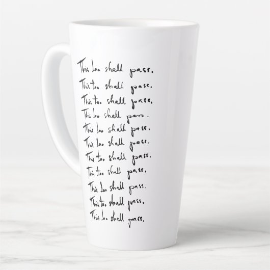 これも合格だ!感動的引用文 カフェラテマグ (左アングル)