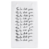 これも合格だ!感動的引用文 スモールペーパーバッグ (裏面)