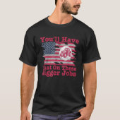 これも大きな仕事のひとつ アメリカ フラッグ Tシャツ (正面)