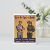 これも我々の戦いだ!Pro-Unionはがき ポストカード (スタンド正面)