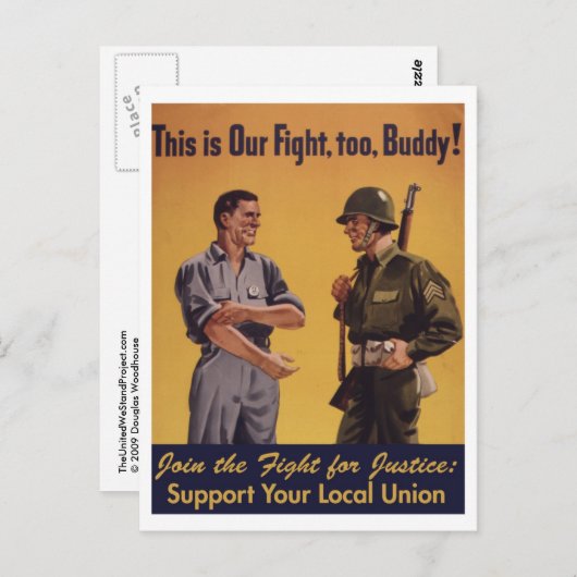これも我々の戦いだ!Pro-Unionはがき ポストカード (正面/裏面)