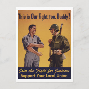 これも我々の戦いだ!Pro-Unionはがき ポストカード