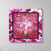 これも抽象芸術の木ピンクの白を渡す キャンバスプリント (正面)