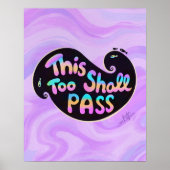 これも波のタイポグラフィポスター ポスター (正面)