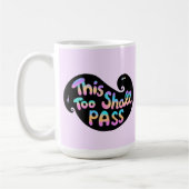 これも波を通やる気を起こさせるる コーヒーマグカップ (左)