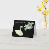 これも白鳥の花感動的 カード (黄色い花)