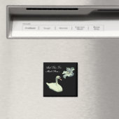 これも白鳥の花感動的 マグネット (インサイチュ (食洗機))