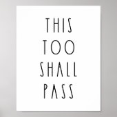 これも通り過ぎる感動的 ポスター (正面)