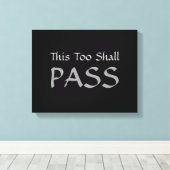 「これも通り過ぎる」キャンバス キャンバスプリント (インサイチュ (ウッドフロア))