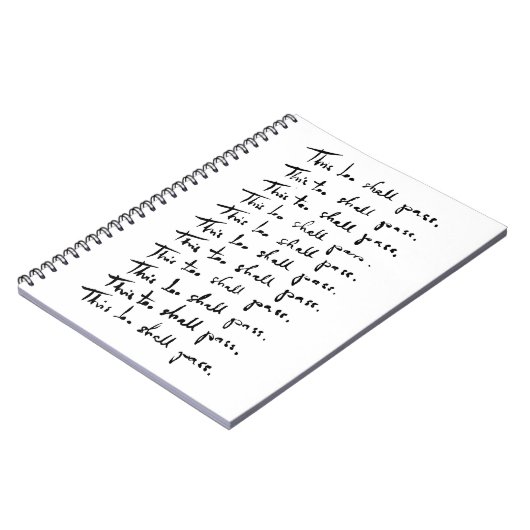 これも通り過ぎる!感動的引用文 ノートブック (左側)