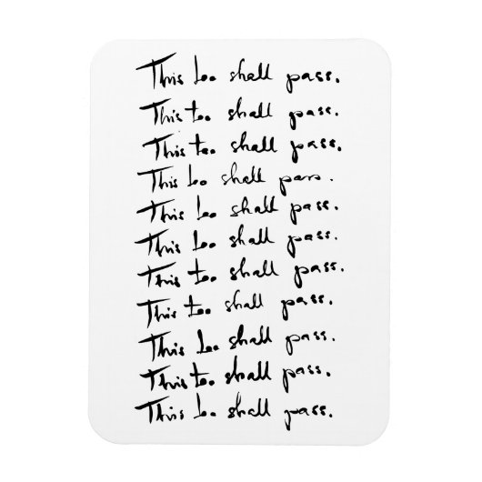 これも通り過ぎる!感動的引用文 マグネット (縦)