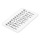 これも通り過ぎる!感動的引用文 マグネット (左側)