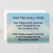 これも通り過ぎる 招待状 (正面/裏面)