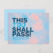 これも通り過ぎる！Covid19 ポストカード (正面/裏面)