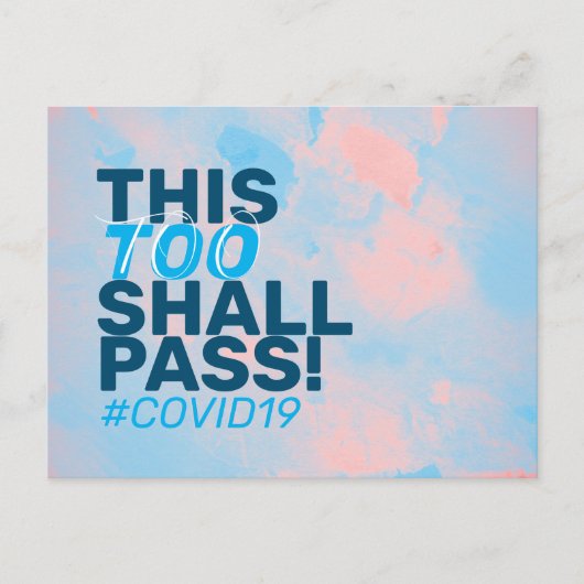 これも通り過ぎる！Covid19 ポストカード (正面)