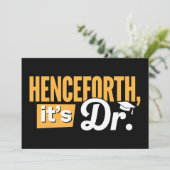 これより博士号取得者としての称号 招待状 (スタンド正面)