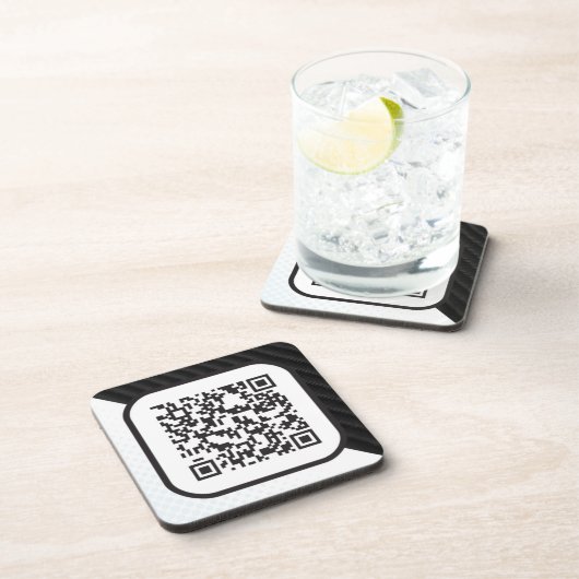 これらにあなたのスキャン可能QRコードを置いて下さい コースター (右側)