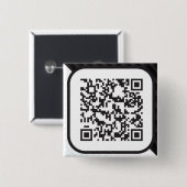 これらにあなたのスキャン可能QRコードを置いて下さい 缶バッジ (正面&裏面)