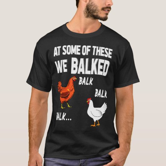 これらのうち、我々は鶏の卵を返した Tシャツ (正面)