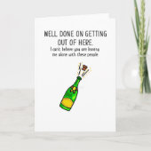 これらのおもしろい人々の新しい仕事/離れカード カード (正面)