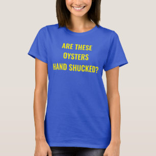"これらのカキ手はさやを取られますか。 パロディ映画ティー Tシャツ