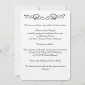 これらのトンボ結婚式招待状をカスタマイズ 招待状 (裏面)