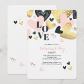 これらのハートの招待状を愛して下さい 招待状 (正面/裏面)