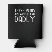 これらのパンは武装し、ダディーリーなパパジョーク 缶クーラー (正面)