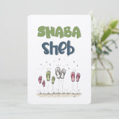 これらのフリップフロップよくはしゃぐشباشبで喜びに飛び込む 招待状 (スタンド正面)