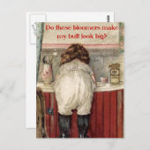 これらのブルマーは私のお尻を大きく見せるか？ ポストカード (正面/裏面)