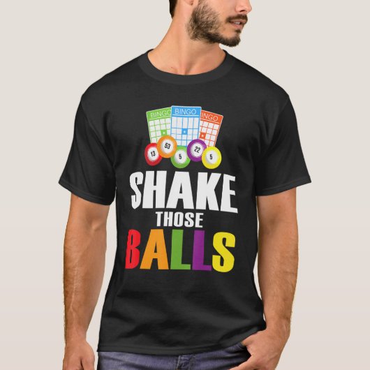 これらのボールを振おもしろいるビンゴおもしろいビンゴ1 Tシャツ (正面)