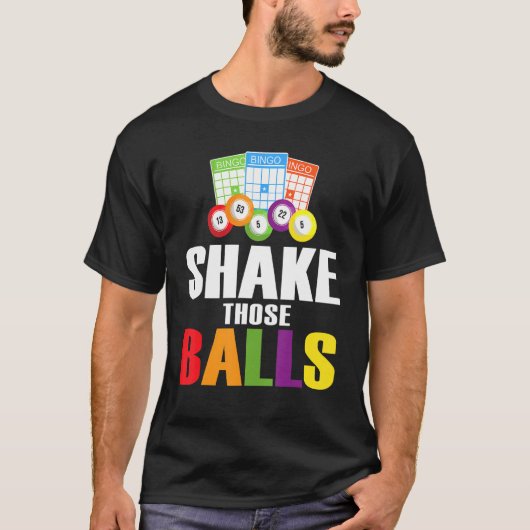 これらのボールを振おもしろいるビンゴおもしろいビンゴ1 Tシャツ (正面)