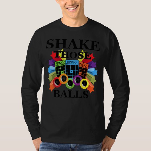 これらのボールを振おもしろいるビンゴおもしろいビンゴ3 Tシャツ (正面)