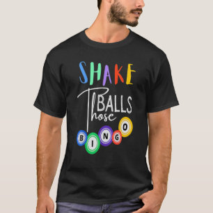 これらのボールを振おもしろいるビンゴプレイヤーカジノガンブリ Tシャツ