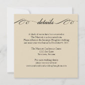 これらの中で最も偉大なものは愛のウェディング詳細カード 招待状 (正面)