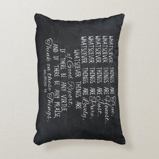 これらの事のキリスト教の聖書の聖なる書物、経典で考えて下さい アクセントクッション (正面(垂直))