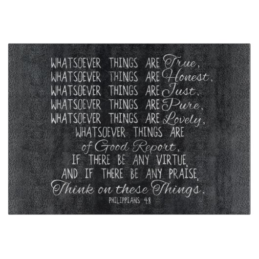 これらの事のキリスト教の聖書の聖なる書物、経典で考えて下さい カッティングボード (正面)