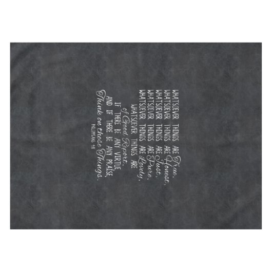 これらの事のキリスト教の聖書の聖なる書物、経典で考えて下さい テーブルクロス (正面(横))