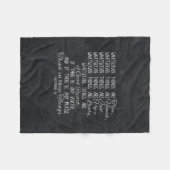 これらの事のキリスト教の聖書の聖なる書物、経典で考えて下さい フリースブランケット (正面(横))