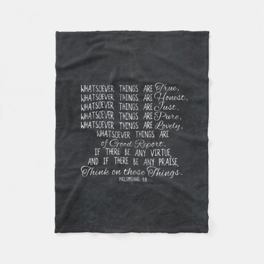 これらの事のキリスト教の聖書の聖なる書物、経典で考えて下さい フリースブランケット (正面)