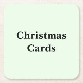 これらの写真のクリスマスカードを見るには下にスクロールしてください スクエアペーパーコースター