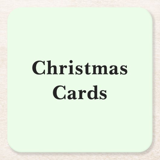 これらの写真のクリスマスカードを見るには下にスクロールしてください スクエアペーパーコースター (正面)