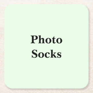 これらの写真ソックスを見るためにスクロールし続けて スクエアペーパーコースター